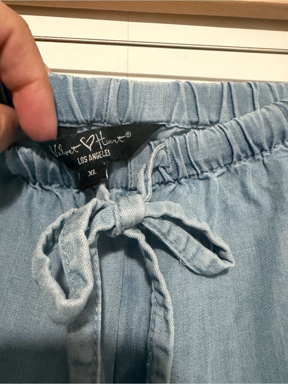 Velvet Heart Light Blue Women's Tencel Jeans with Drawstring Waist
